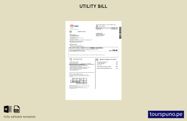 lista para imprimir la plantilla de factura de servicios públicos de electrici 2